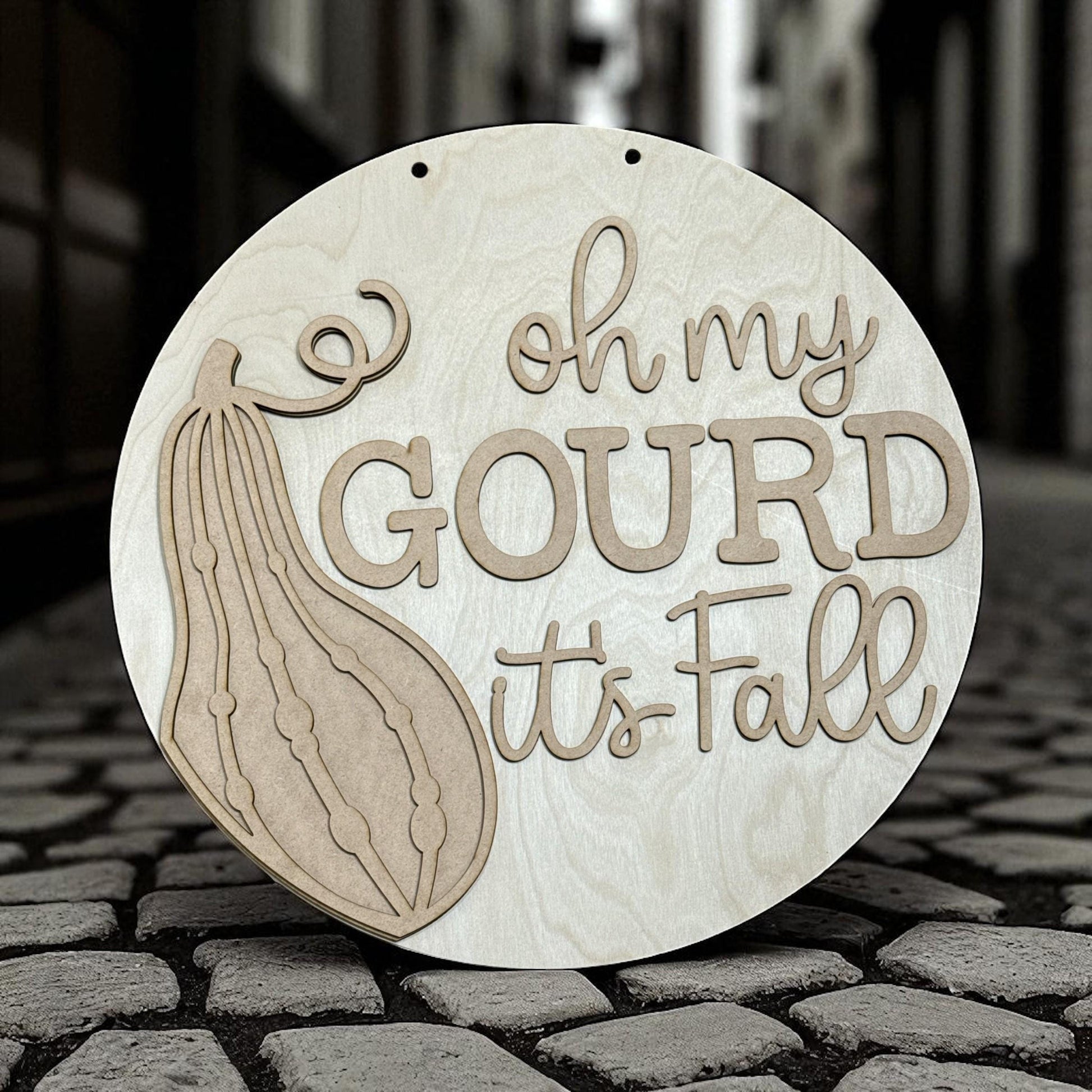 Oh my Gourd It's Fall Unfinished Door Hanger, DIY, Unfinished, Pumpkin Door Hanger, Fun, Door Hanger, Holiday Door Hanger, Paint craft