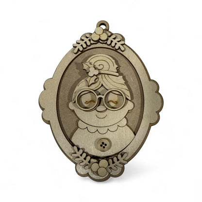Unfinished Mrs. Claus Ornament: DIY Christmas Tree Decoration