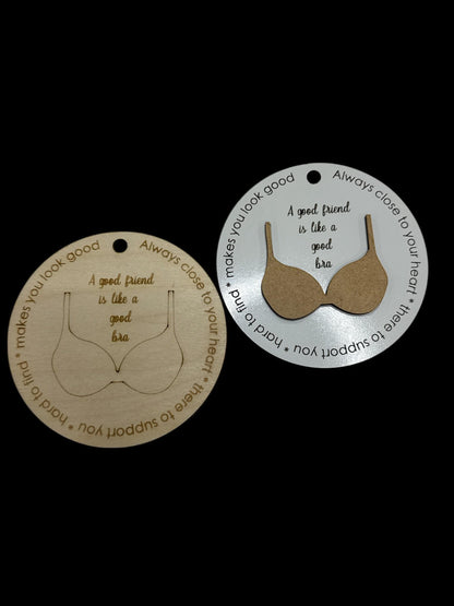 DIY Funny Friend Ornament: Unfinished Wood, Humorous Gift, Funny