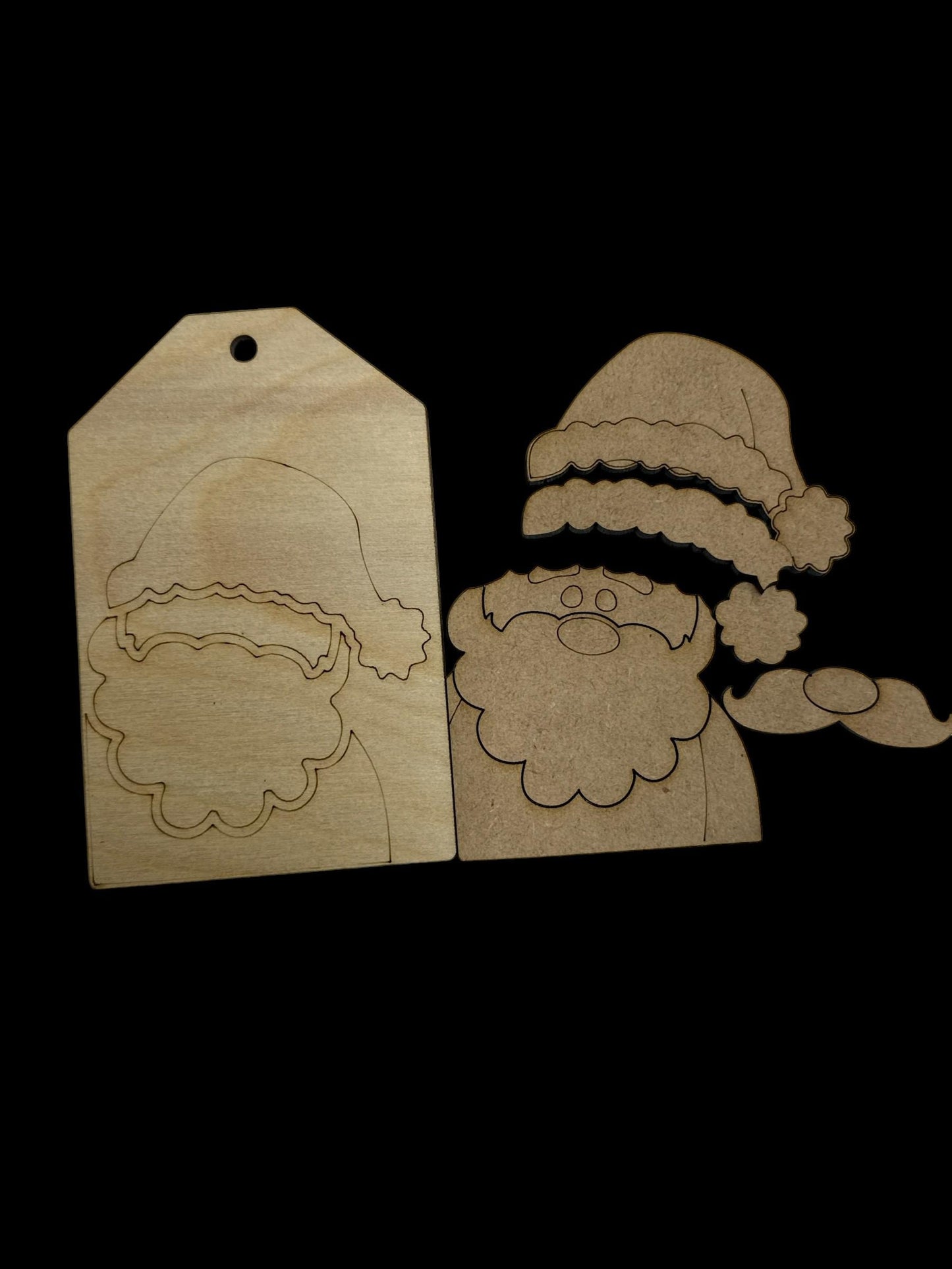 DIY Christmas Tag Santa and Friends, Unfinished