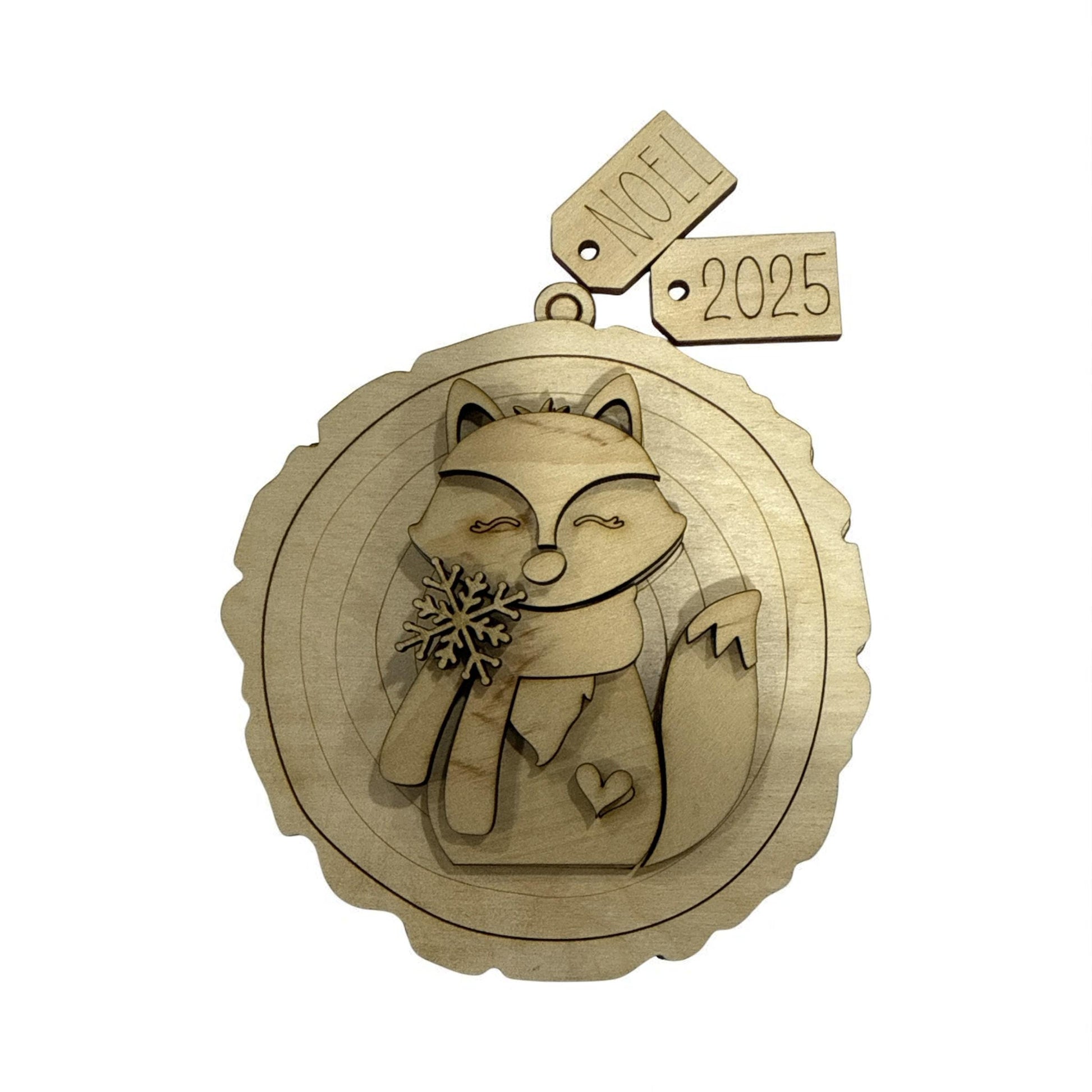 DIY Woodland Animal Ornament Blanks, Christmas Ornaments, Forest Friends, Forest Mouse, Fox, Mushroom, 3D Ornaments, Mushrooms