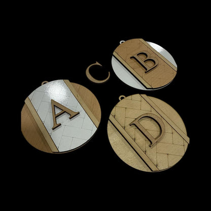 Herringbone Christmas Ornament: DIY Unfinished Wood Craft Blank