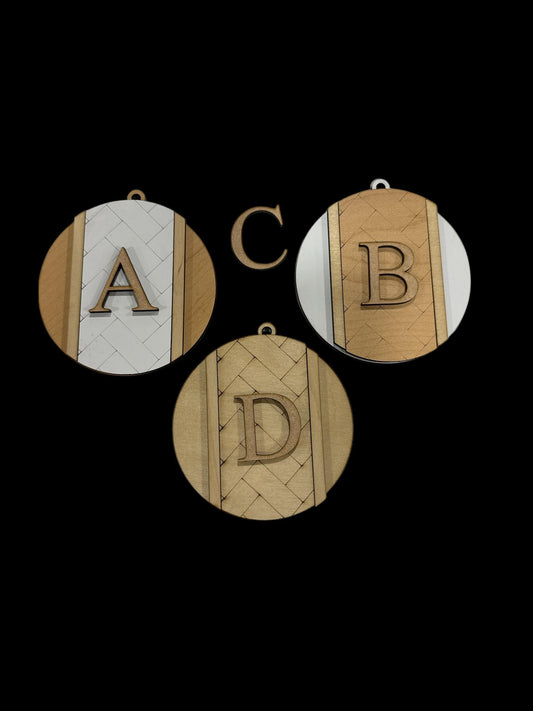 Herringbone Christmas Ornament: DIY Unfinished Wood Craft Blank