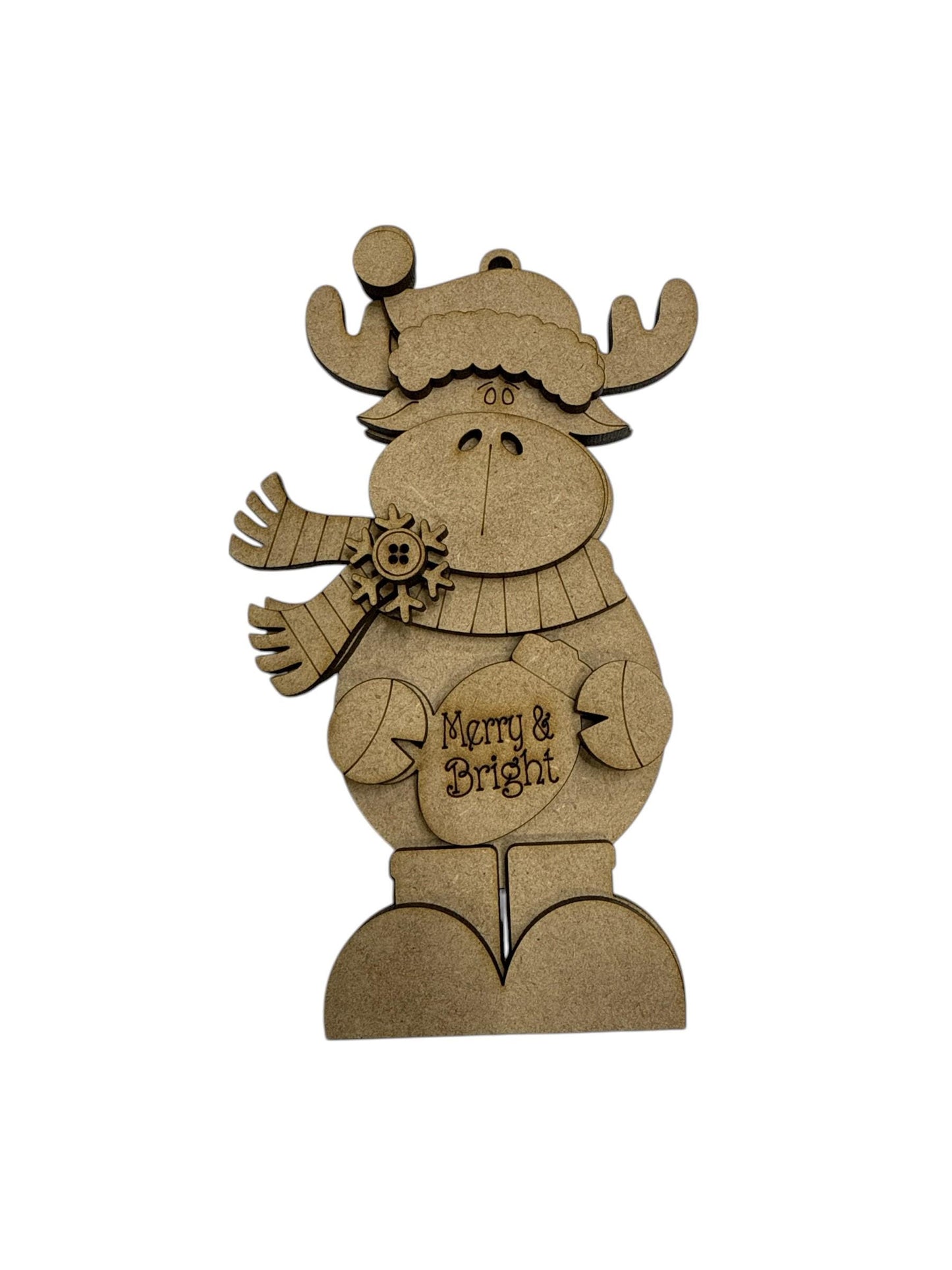 DIY Moose Ornaments Unfinished Wood, DIY Christmas Craft, Rustic Holiday Decor, Moose Ornaments, Moose Unfinished Ornament, Merry Moosemas