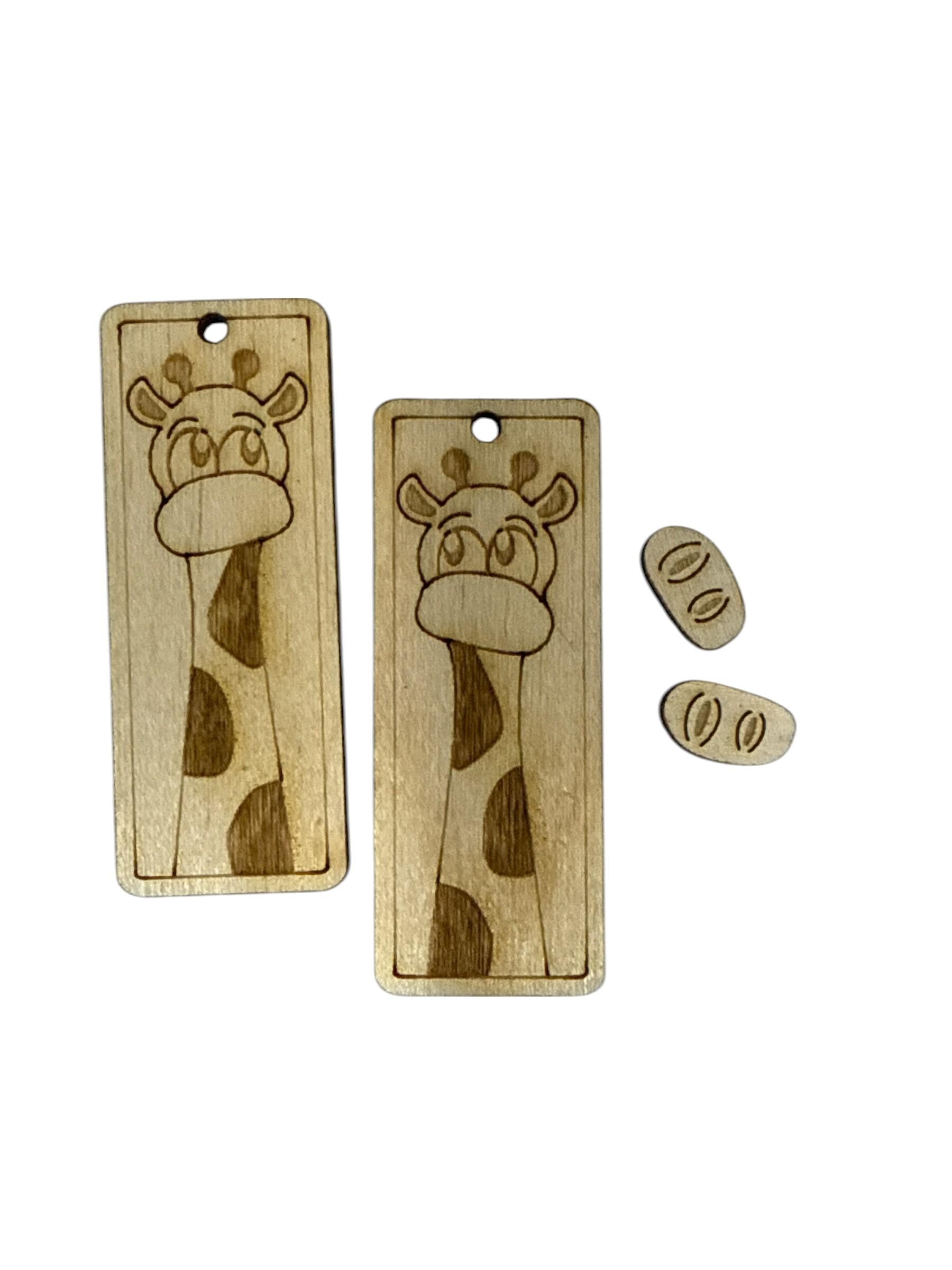 DIY Giraffe Earrings, Unfinished Earrings, Giraffe Earrings DIY, Paint your own Earrings, Fall Earrings, DIY Fun Giraffe Earring, Unfinished