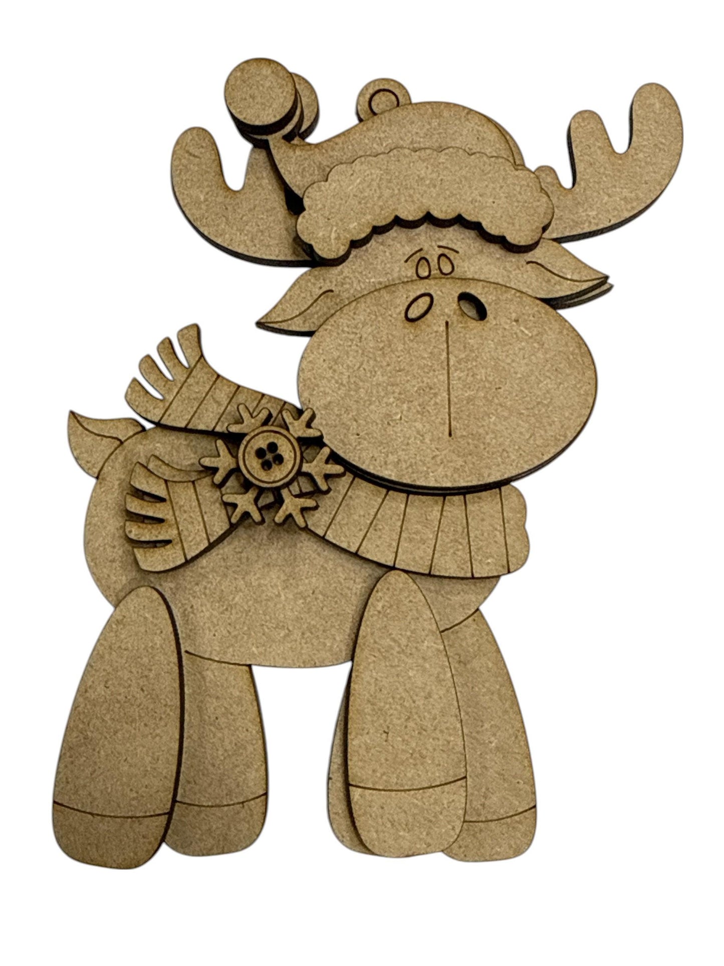 DIY Moose Ornaments Unfinished Wood, DIY Christmas Craft, Rustic Holiday Decor, Moose Ornaments, Moose Unfinished Ornament, Merry Moosemas