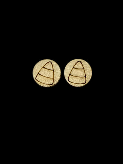 DIY Trick or Treat Earrings, Unfinished Earrings, Candy Corn Earrings DIY, Paint your own Earrings, Halloween Earrings, DIY