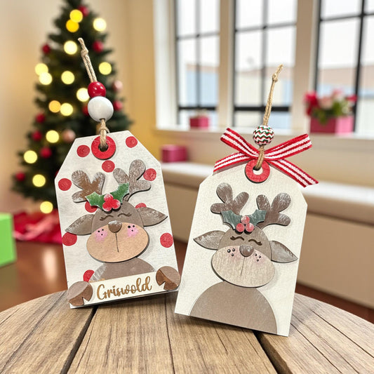 Personalizable Reindeer Christmas Ornament, Reindeer, Personalized Reindeer, Christmas Ornaments, Holiday Tree Decorations, Gift Giving