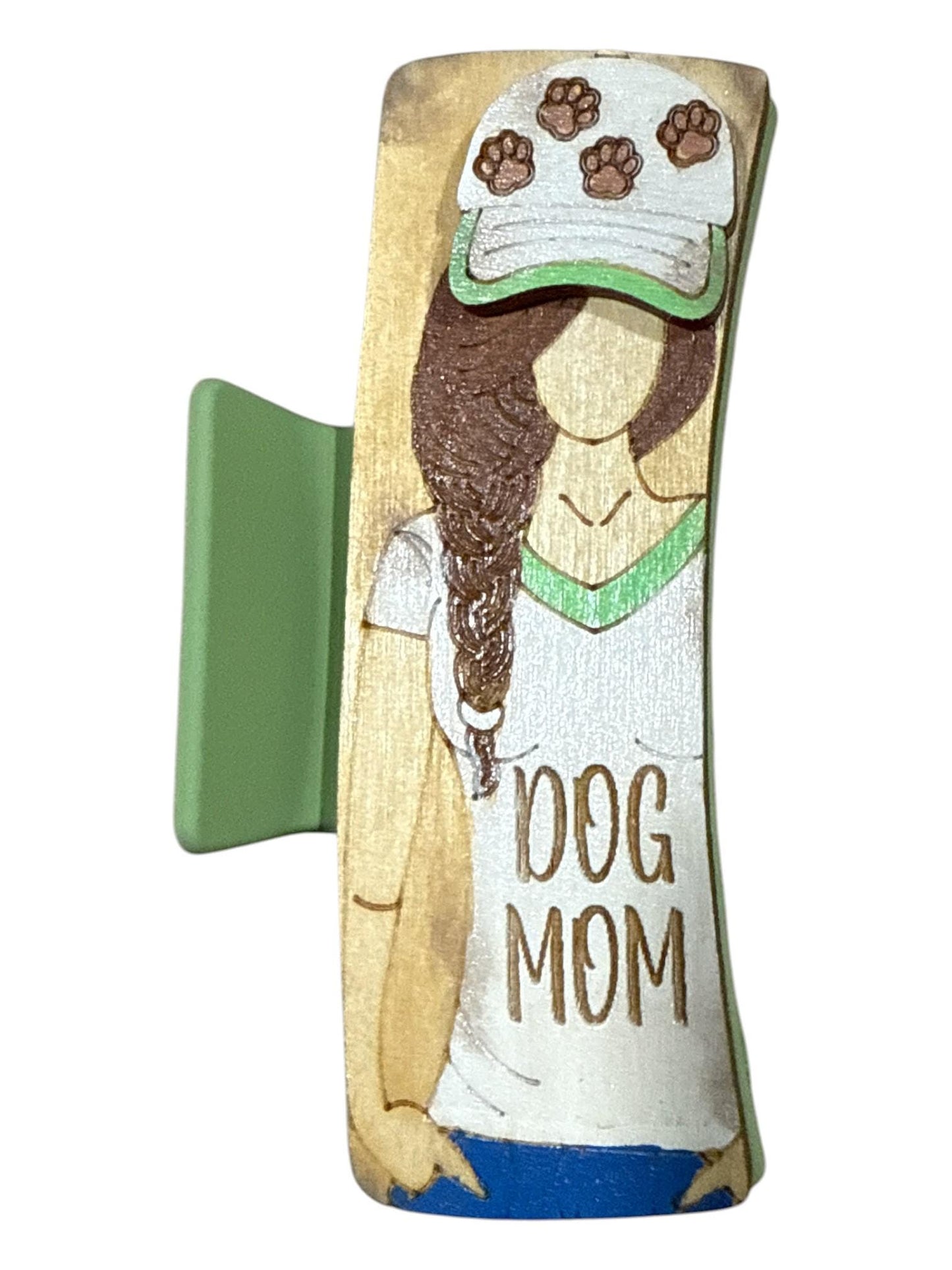4" Mom Claw Clip, Dog Mom Claw Clip, Hand-painted claw clip, Sorry About my husband, Wifey Claw Clip, Cat Mom Claw Clip