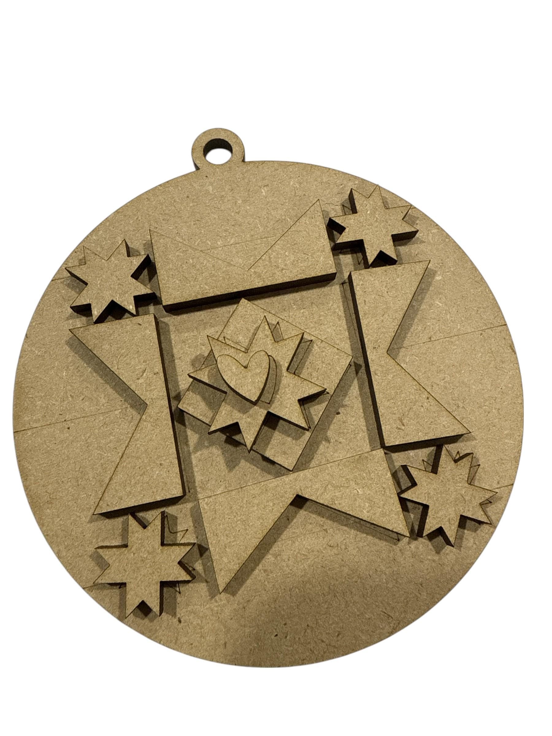 DIY Farmhouse Ornaments, Farmhouse Unfinished Ornaments, Cow, Tractor Ornament, Wooden DIY Ornaments, Farmhouse Christmas, Single or Set