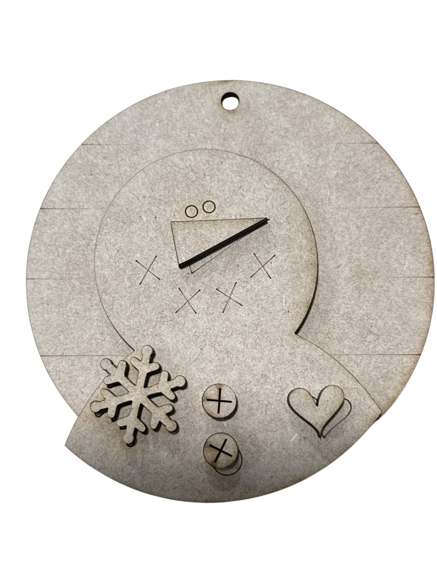 Let It Snow DIY Snowman Ornaments, Unfinished Wood Christmas Craft, Snowman Ornaments, DIY paint your own snowman, Unfinished wooden