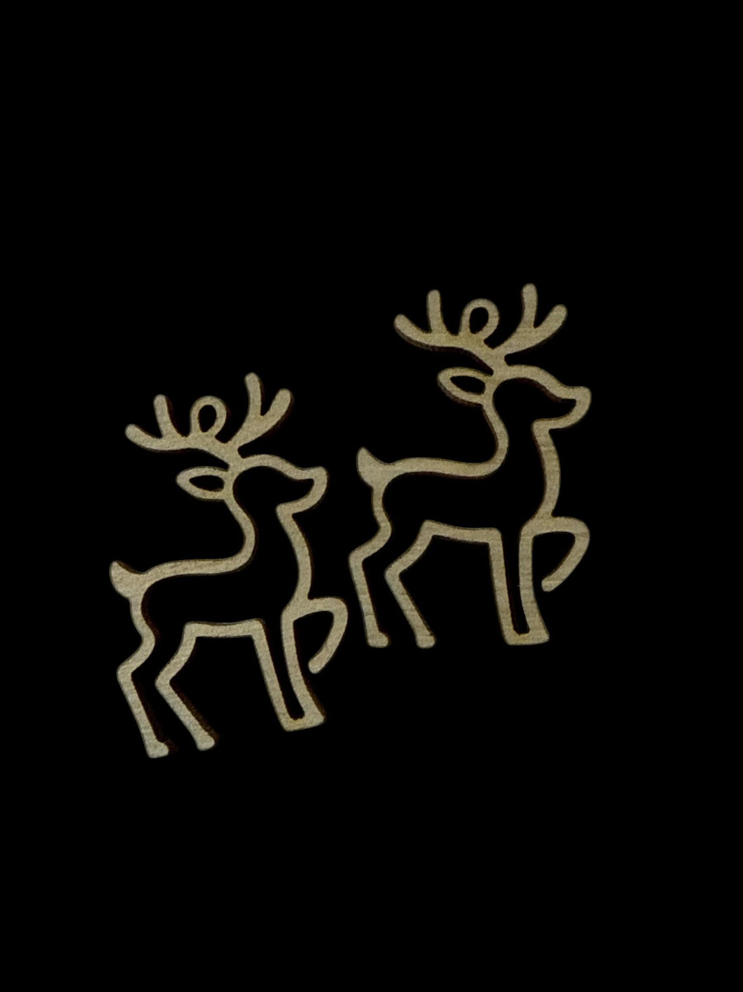 DIY Christmas Reindeer and Swirl Tree Earrings, Unfinished Earrings, Tree Earrings DIY, Paint your own Earrings, Reindeer Earrings, DIY