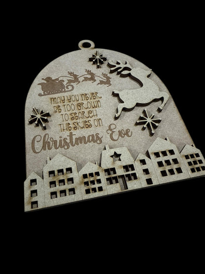 Reindeer Ornaments, Christmas Eve Unfinished Wood Christmas Craft, Snowman Ornaments, DIY paint, Reindeer Ornament