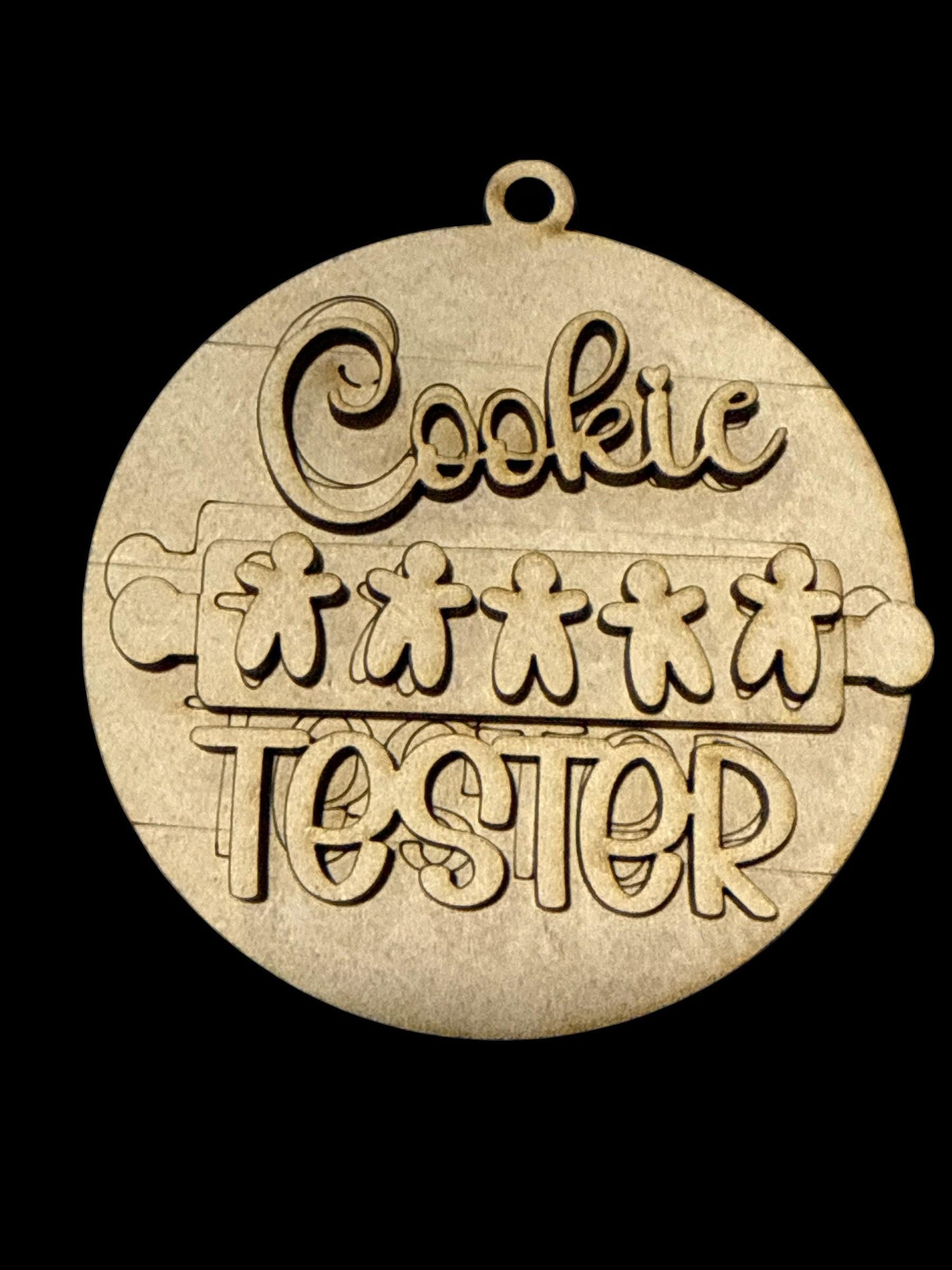 DIY Christmas Baking Spirits Ornaments, Unfinished Wood Christmas Craft, Baking Ornaments, DIY paint your own Rollin Pin, Gingerbread