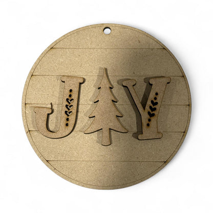 Joy Barn Door Truck DIY Ornaments, Unfinished Wood Christmas Craft, Joy Barn Ornaments, DIY paint your own Truck, Unfinished wooden
