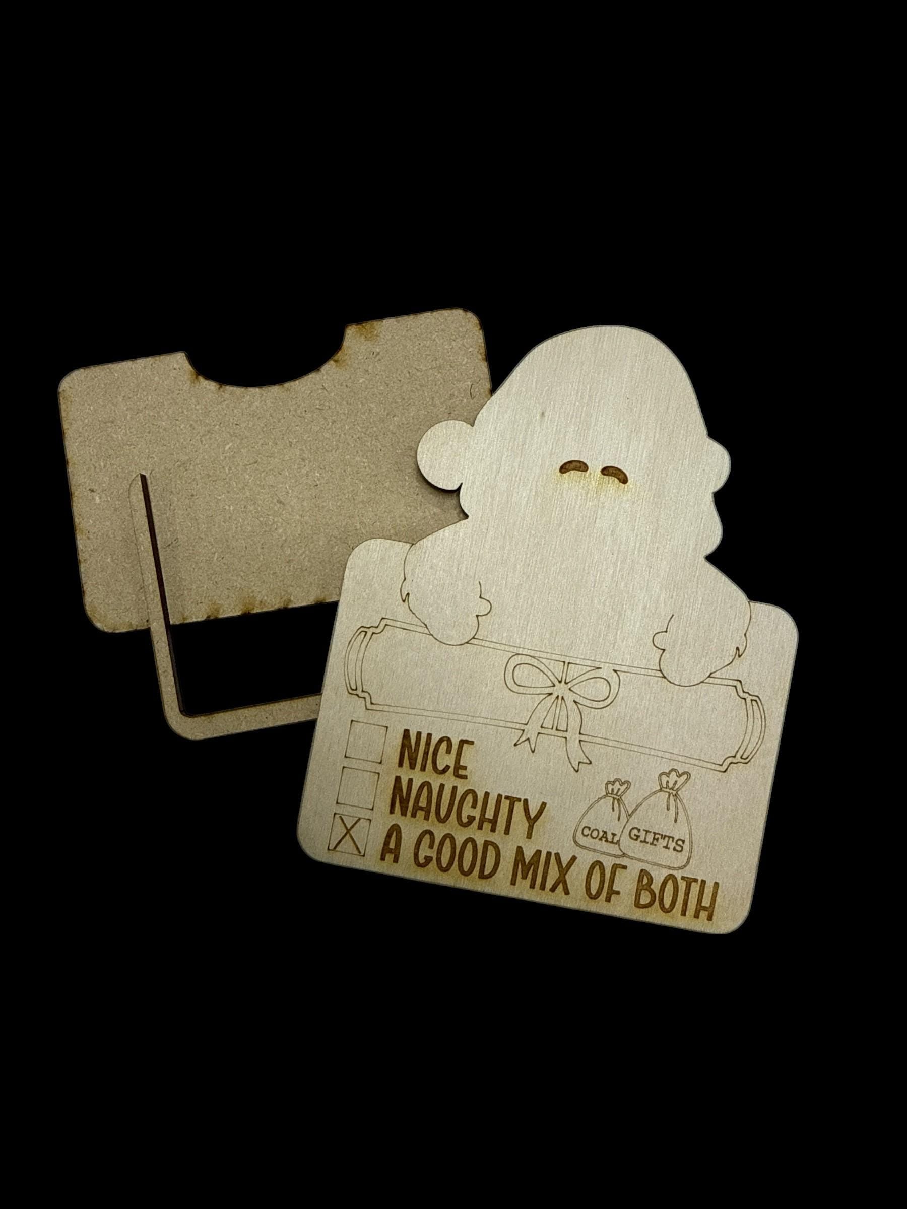 DIY Santa Gift Card Holder Christmas, DIY Christmas Gift Card Holder, Unfinished Gift Card Holder, Santa, Unfinished Santa Gift Card Holder