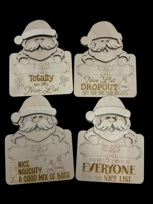 DIY Santa Gift Card Holder Christmas, DIY Christmas Gift Card Holder, Unfinished Gift Card Holder, Santa, Unfinished Santa Gift Card Holder