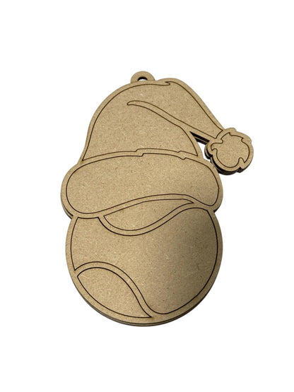 DIY Sports Ornaments: Unfinished Santa Sport