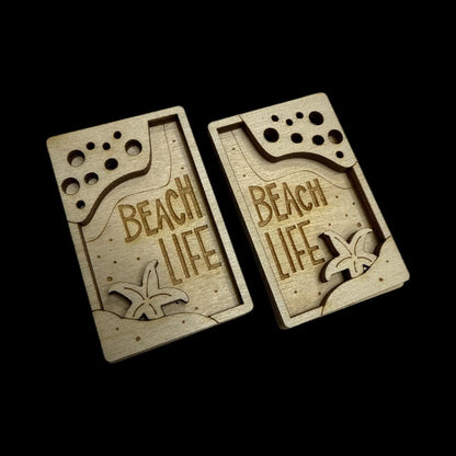 DIY Beach Vibes Hair Clip, Unfinished Beach clip, 2" Beach vibes Hair Clip, Unfinished Claw Clip