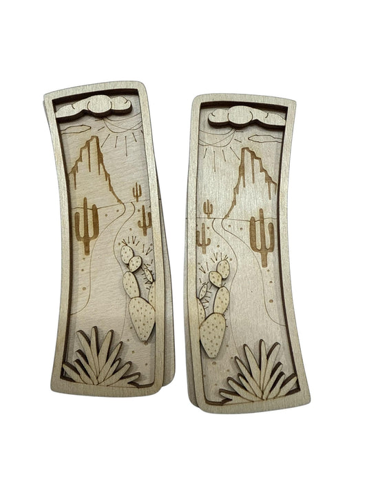 DIY Desert hair Clip, Desert Cactus 4"