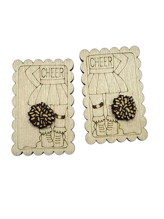 DIY Cheer: Unfinished Wood Laser Cut Blank, 2"