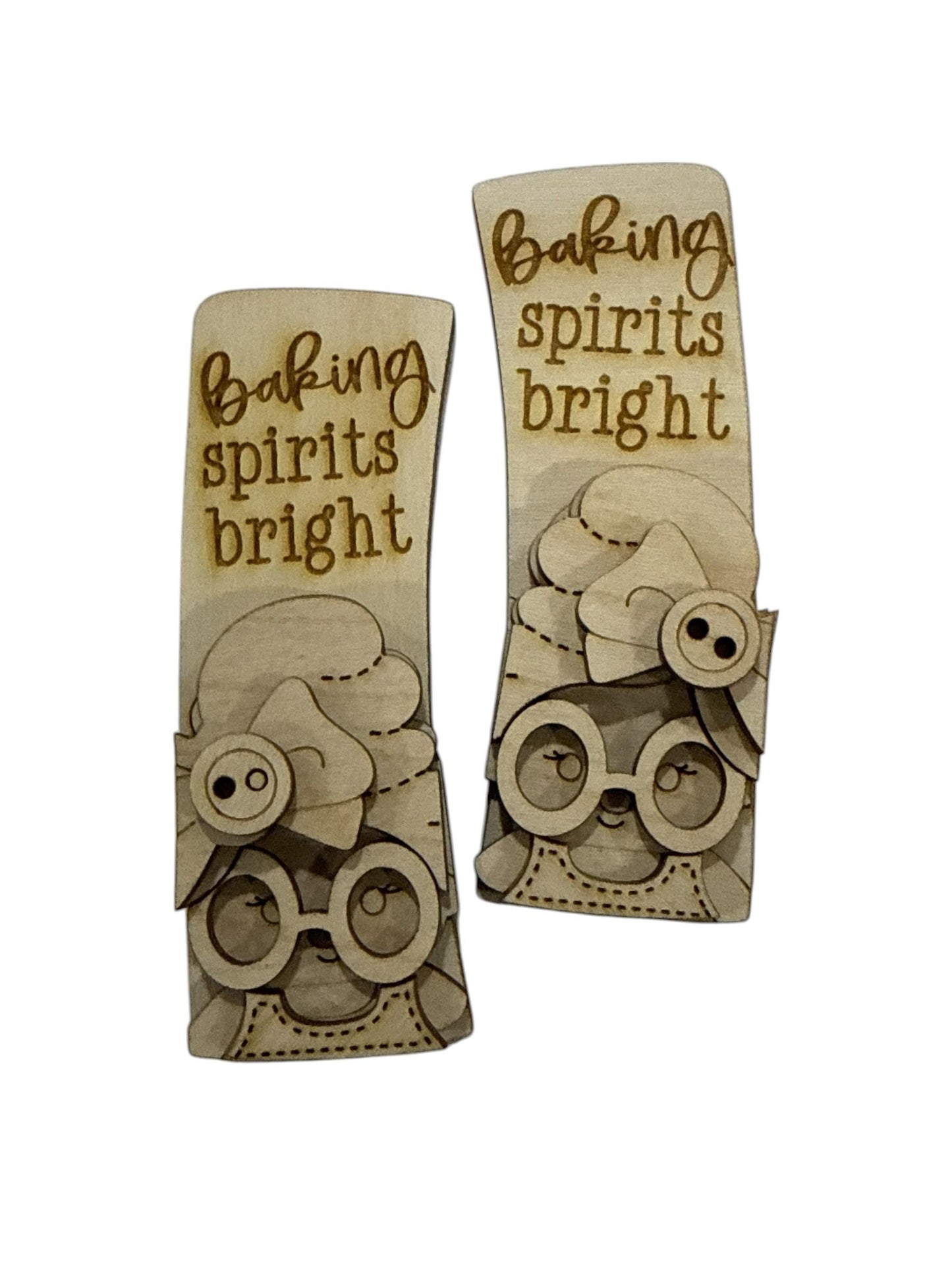 DIY Mrs. Claus Baking Spirits Bright, 4" Christmas Hair Clip, 2” bow