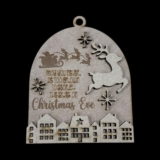 Reindeer Ornaments, Christmas Eve Unfinished Wood Christmas Craft, Snowman Ornaments, DIY paint, Reindeer Ornament