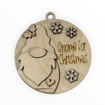 DIY Gnome Ornaments for Christmas, Gnome Ornament, Unfinished Wood Christmas
