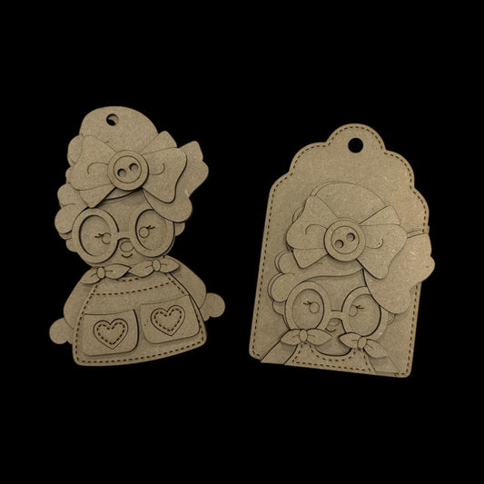 DIY Mrs Claus Ornament, Mrs Claus with Gift Card Holder option