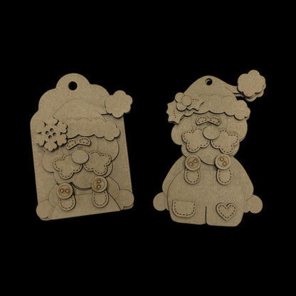 DIY Santa Ornaments, Holiday Gift Card Holder option