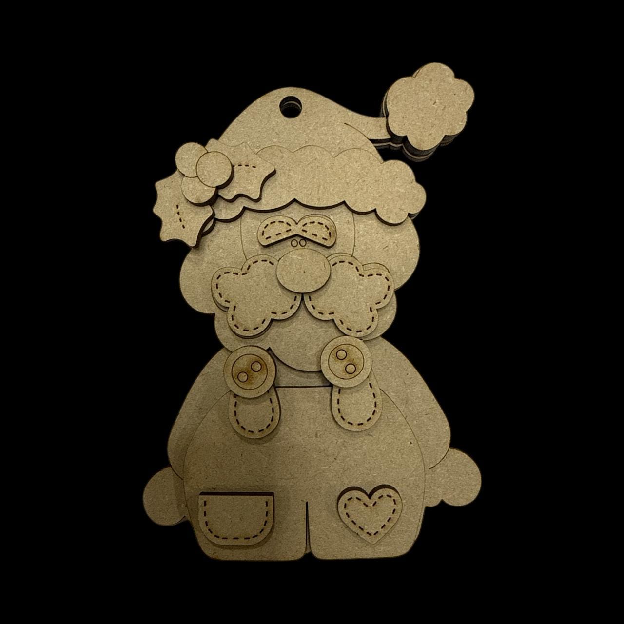 DIY Santa Ornaments, Holiday Gift Card Holder option