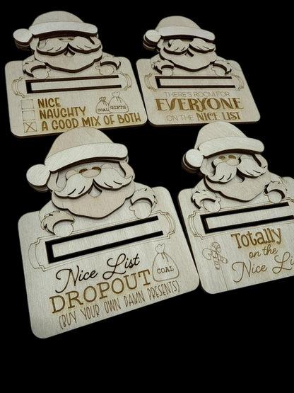 DIY Santa Money Holder Christmas Ornament, DIY Christmas Money Holder, Unfinished Money Holder, Christmas, Unfinished Santa Money Holder