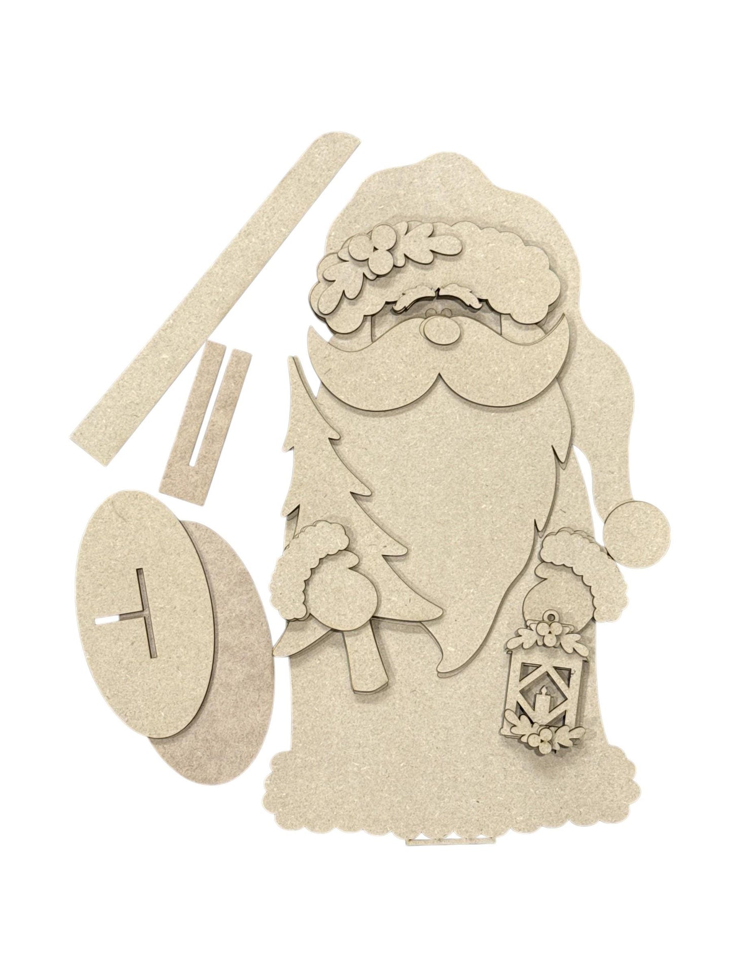 Woodland Santa Shelf Sitter, Winter Santa 3 Sizes, Santa Shelf Sitter, Woodland Santa, Unfinished Wooden Shelf,