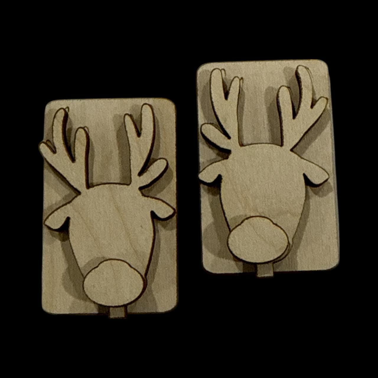 DIY Reindeer Holiday Hair Clip: Reindeer Laser Cut