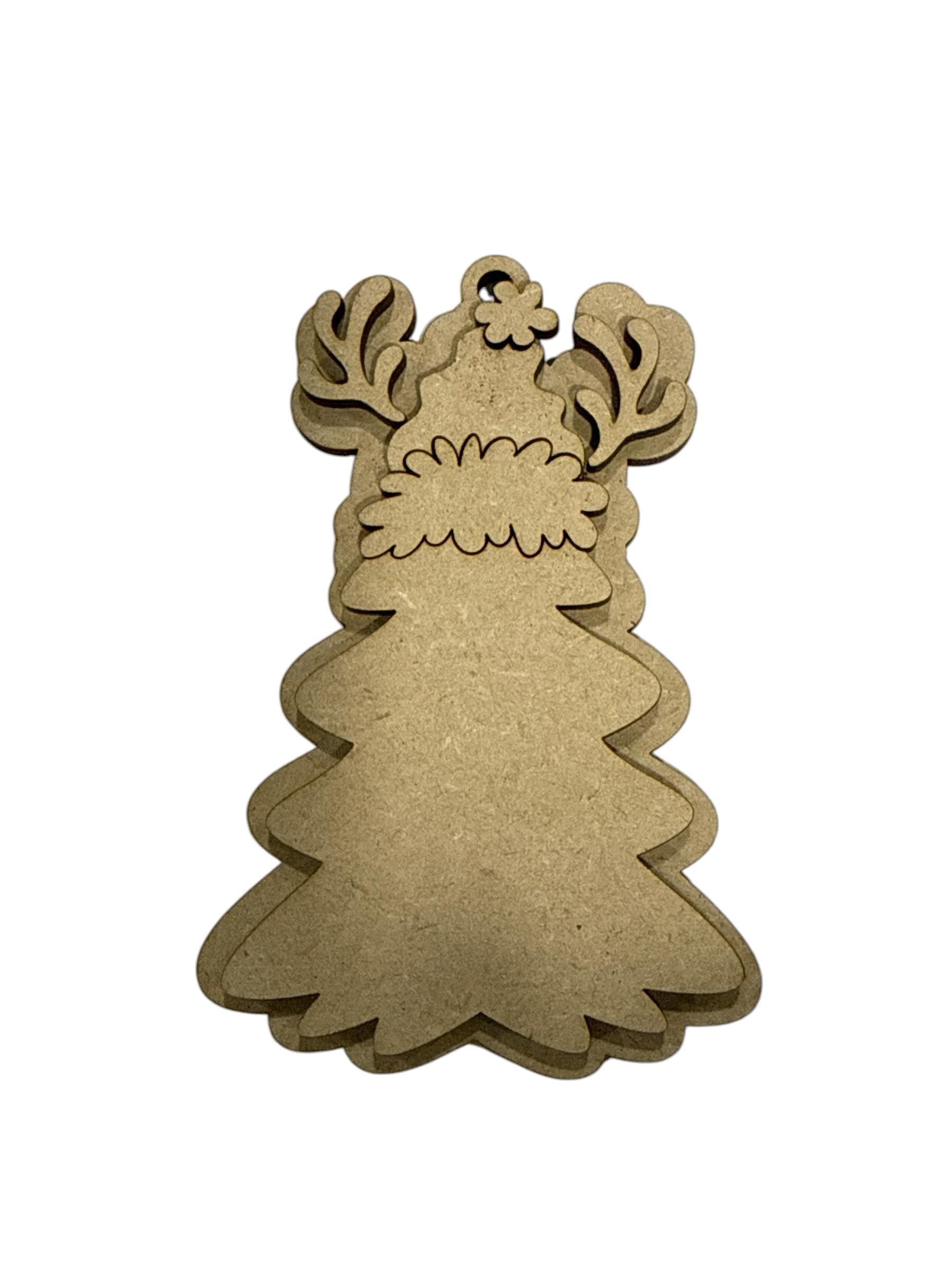 DIY Whimsical Tree Ornaments, Letter Personalized Tree