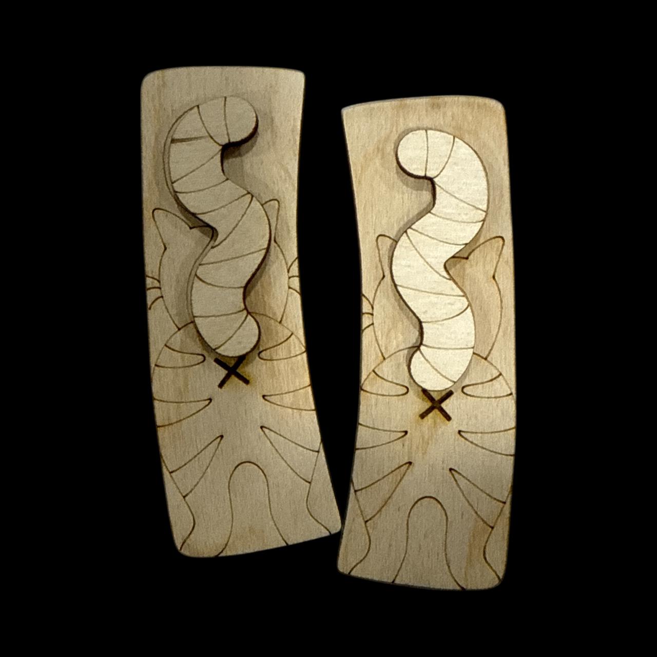 DIY Cat Tail, Unfinished Wood Laser Cut Blank, Cat Lovers