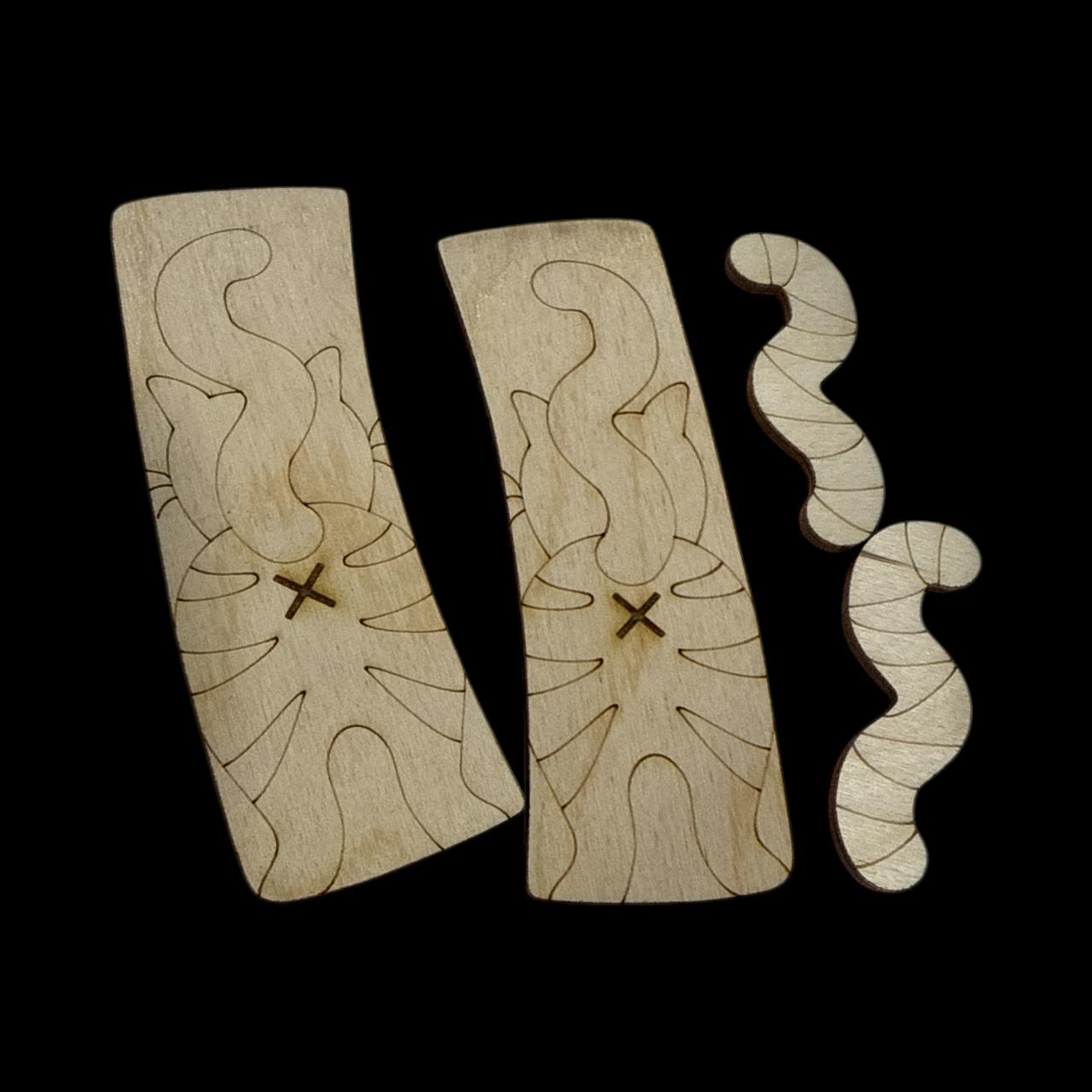 DIY Cat Tail, Unfinished Wood Laser Cut Blank, Cat Lovers