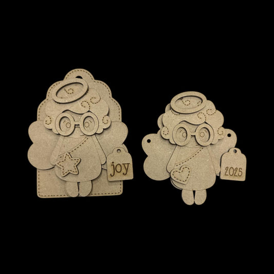 DIY Angel Ornaments, Angel with Gift Card Holder option