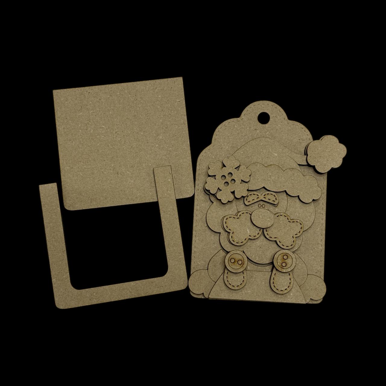 DIY Santa Ornaments, Holiday Gift Card Holder option