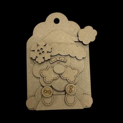 DIY Santa Ornaments, Holiday Gift Card Holder option