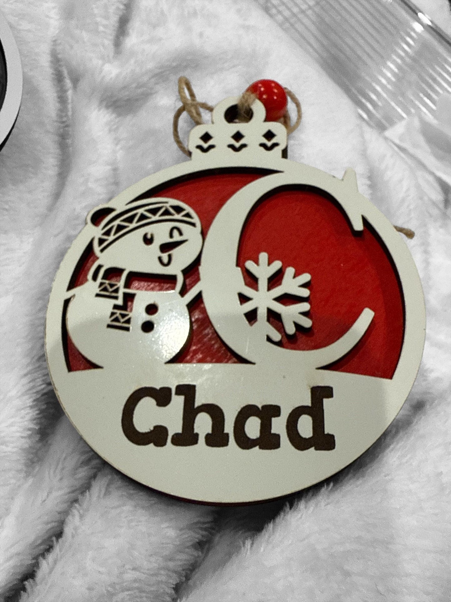 Snowman Ornament, Personalized, Gift Giving, Christmas Ornaments,