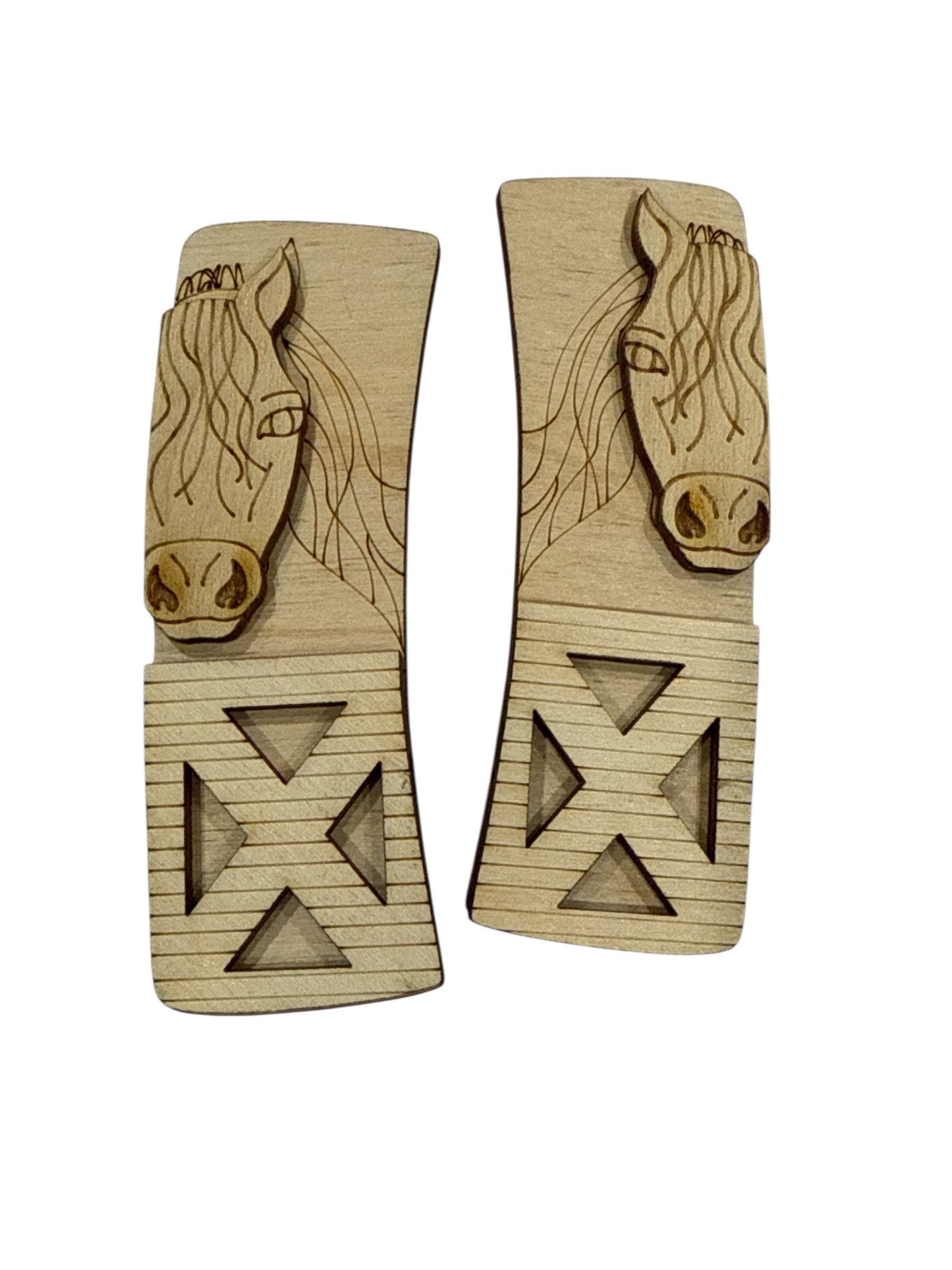 DIY Horse barn Claw Clip: Unfinished Wood Laser Cut Blank