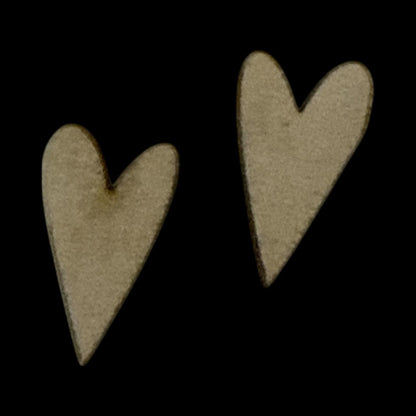 DIY Valentine's Hearts Earrings: Unfinished Craft Blanks, Studs