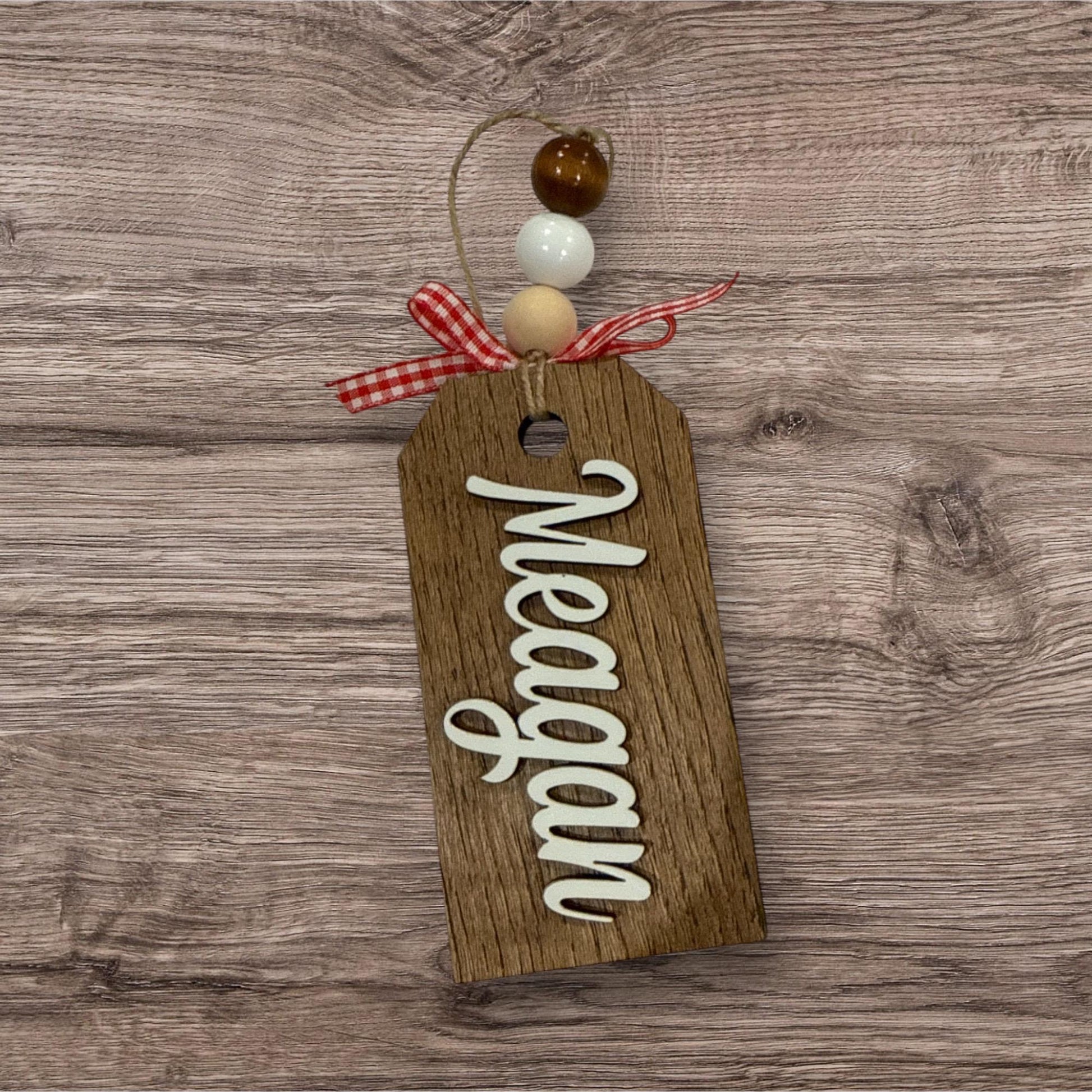 Rectangle Stocking Tags, Personalized Wooden Name Tags, Stocking Tag, Wooden Name Tags