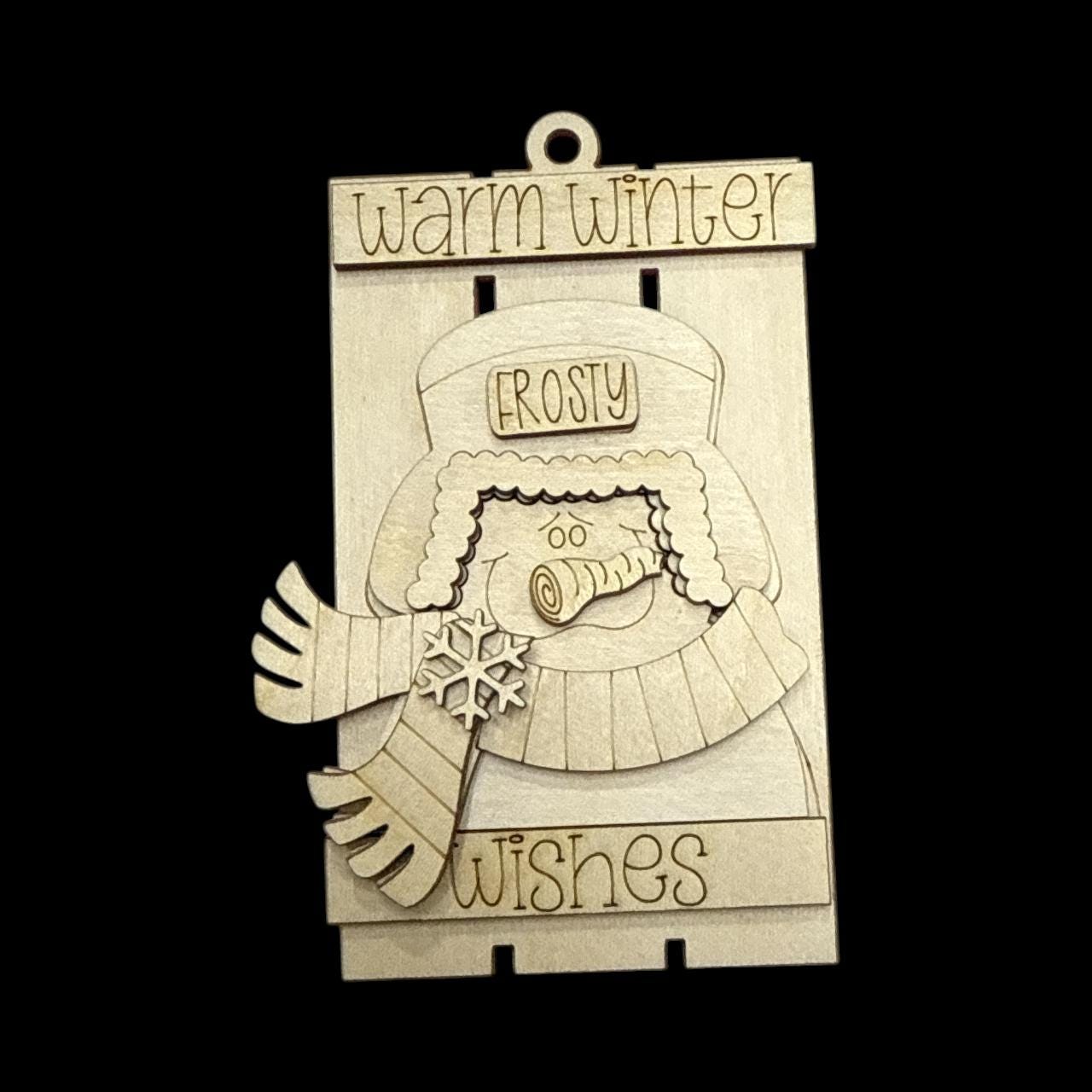DIY Frosty Snowman Ornaments, Warm Winter Snowman, Winter Snowman, Pallet, Round Ornament