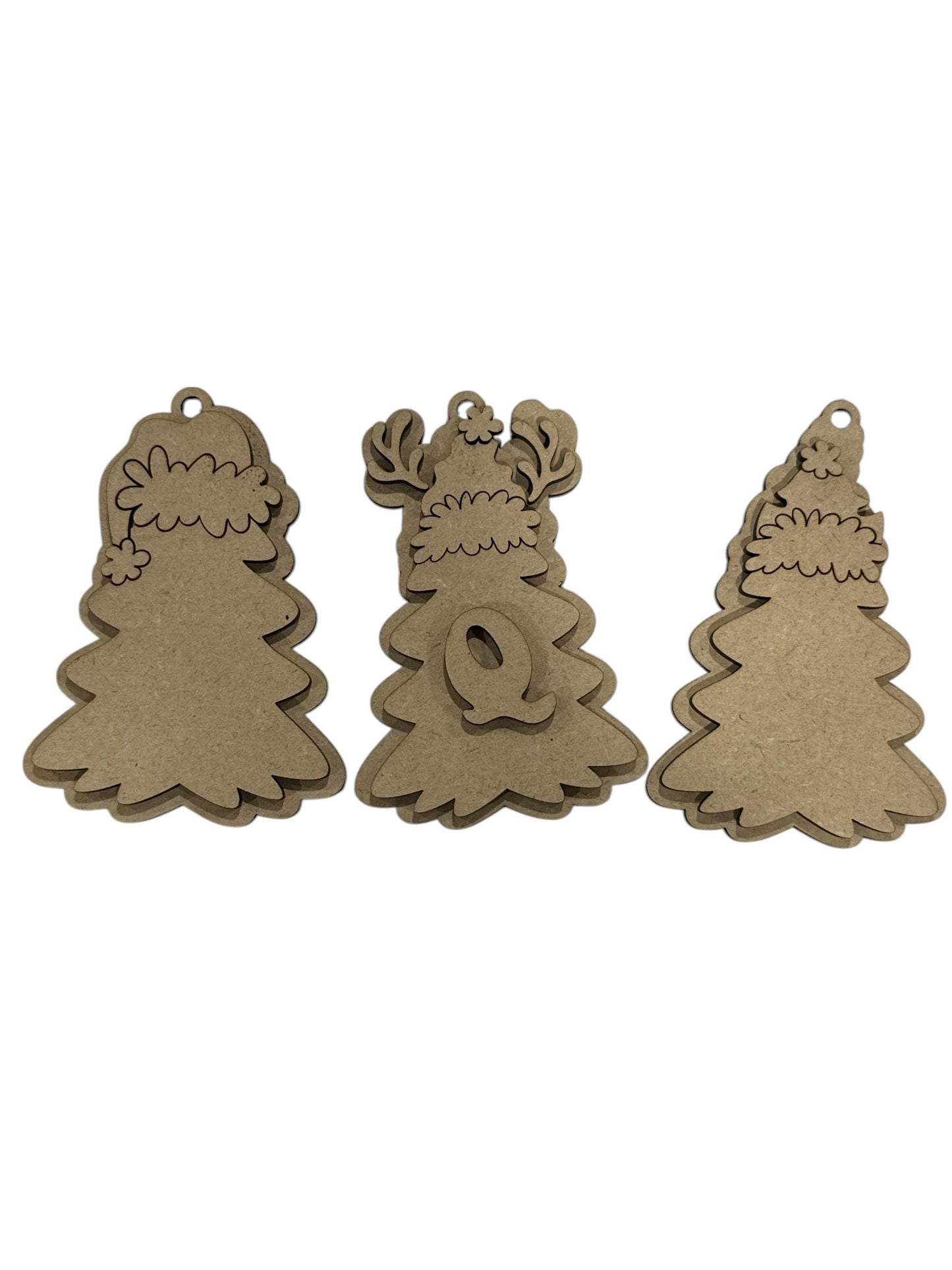 DIY Whimsical Tree Ornaments, Letter Personalized Tree