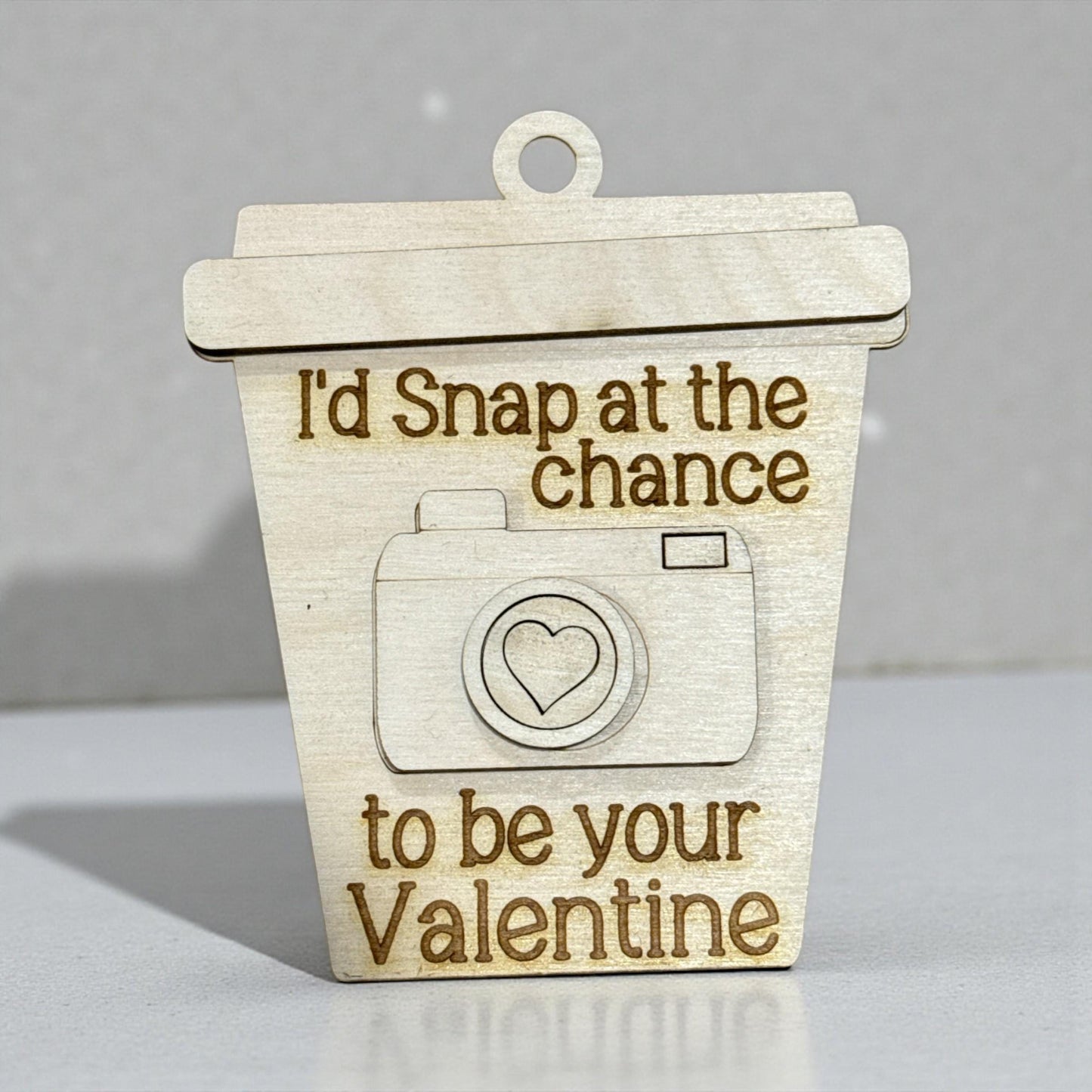 DIY Valentine's Gift Card Tag, Love, I Chews You, Unfinished