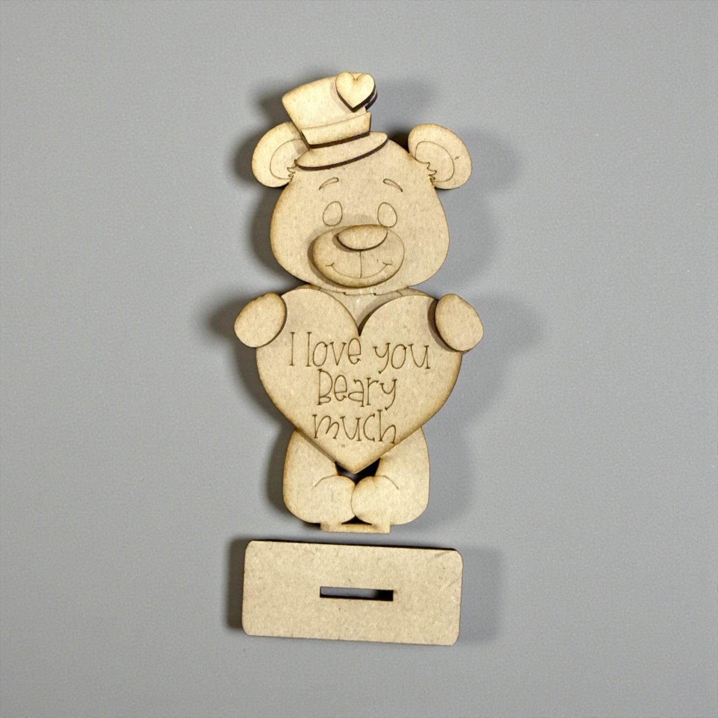 DIY Bear Valentines Shelf Sitter, Valentine Kids, Bears, Tiered Tray, Kids Craft