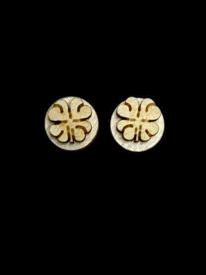 DIY Lucky Clover, Shamrock Earrings, Unfinished Earrings