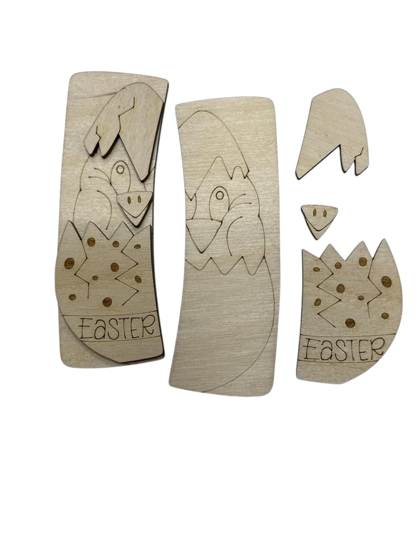 DIY Baby Chic Claw Clip: Unfinished Wood Laser Cut Blank, Easter